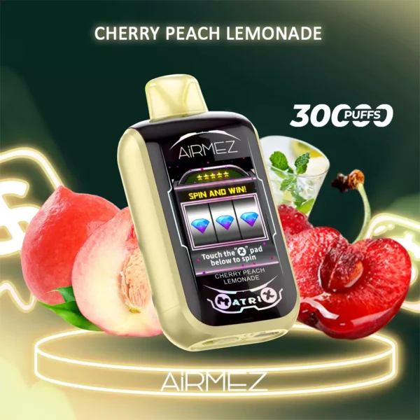 Airmez Matrix Pro 30000 Puffs – Cherry Peach Lemonade