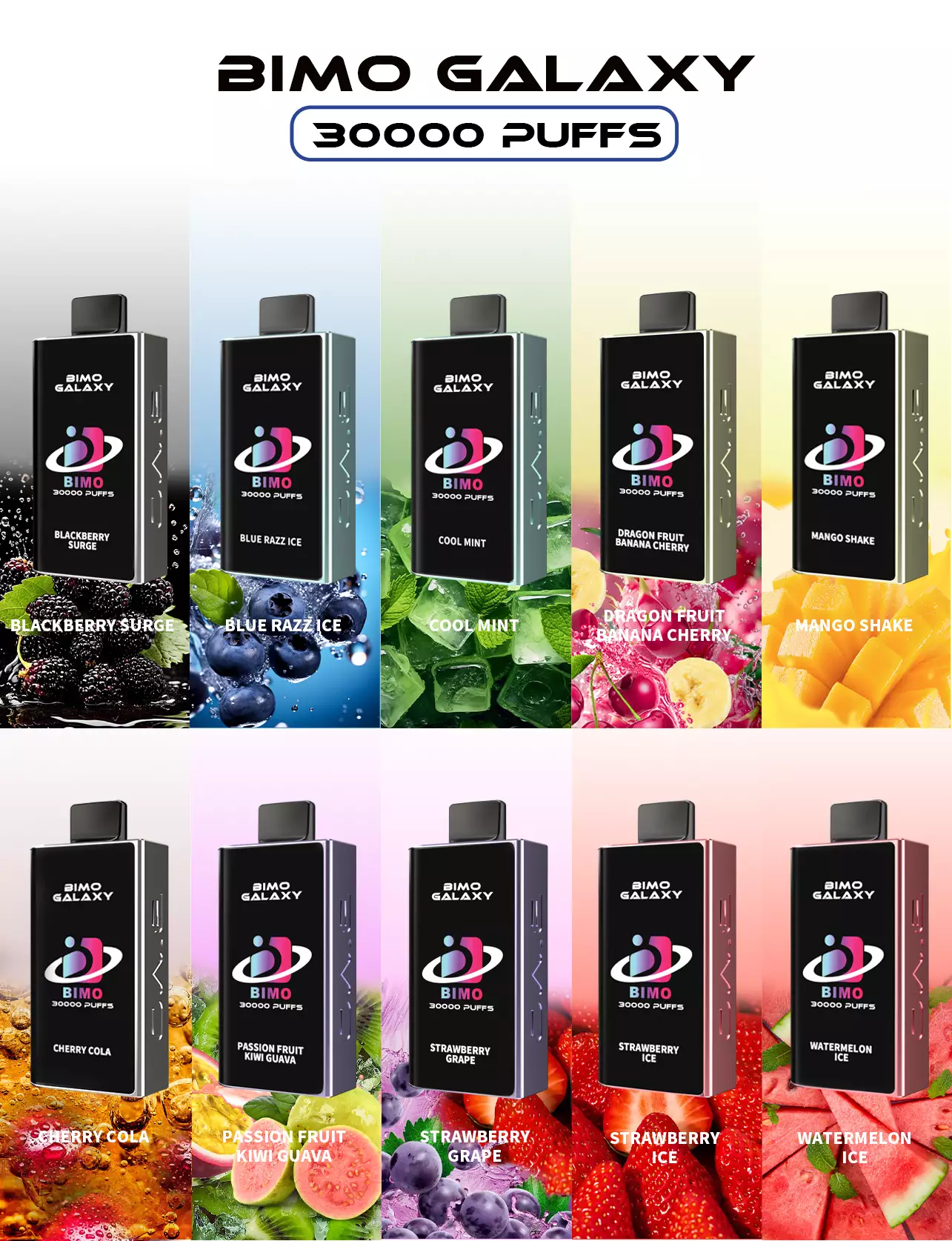 Discover the Excellence of BIMO Galaxy 30000 Puffs: The Ultimate Rechargeable Disposable Vape - Ozvapeshops