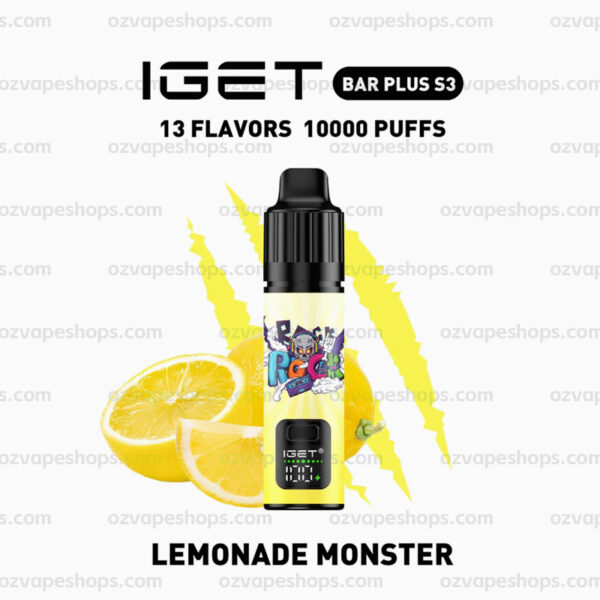 IGET Bar Plus S3 Kit - Lemonade Monster