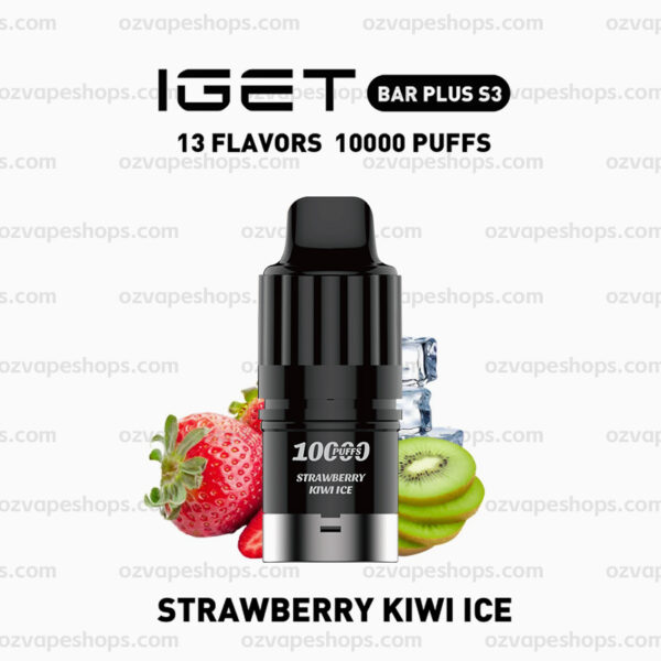 IGET Bar Plus S3 Pod - Strawberry Kiwi Ice