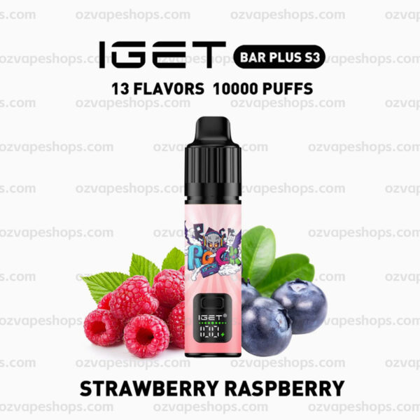 IGET Bar Plus S3 Kit - Strawberry Raspberry