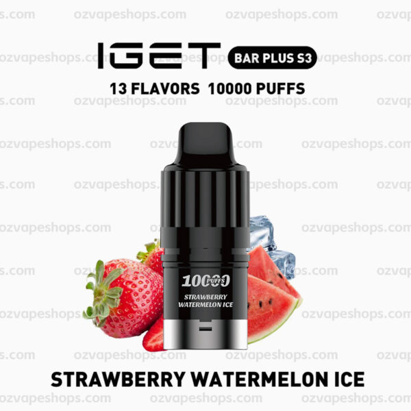 IGET Bar Plus S3 Pod - Strawberry Watermelon Ice
