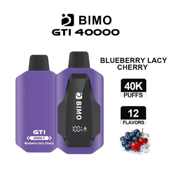 BIMO GTI 40000 Puffs - Blueberry Lacy Cherry