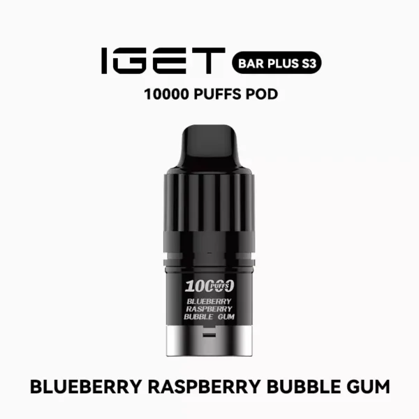 IGET Bar Plus S3 Pod - Blueberry Raspberry Bubble Gum