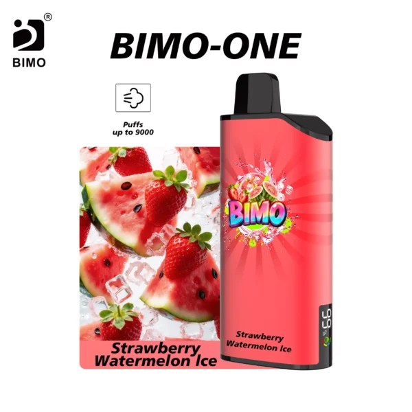 BIMO ONE 9000 Puffs – Strawberry Watermelon Ice – OZVAPESHOP
